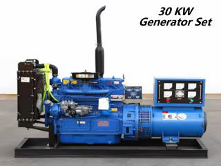Kararlı Voltaj 30 Kw Dizel Jeneratör 590KG 6 Silindirli Dizel Motorlu Jeneratör